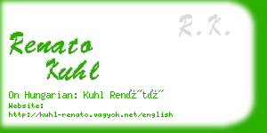 renato kuhl business card